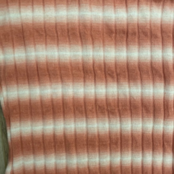 Coral & White striped racerback dress - Picture 3 of 5